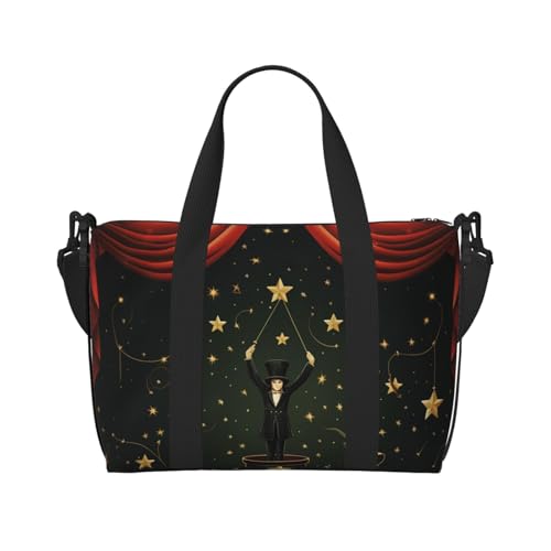 Reisetasche für Damen und Herren, verstellbar, großes Fassungsvermögen, Wochenendtasche, Übernachtungstasche, Handgepäcktasche, wasserdicht, Sport, Turnbeutel für Reisen, Yoga, Magic Show, Reisetasche für Damen und Herren, verstellbar, großes Fassungsvermögen, Wochenendtasche, Übernachtungstasche, Handgepäcktasche, wasserdicht, Sport, Turnbeutel für Reisen, Yoga, Magic Show, von HJRT