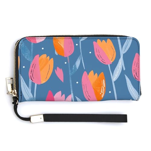 HJUQNGF Bugs And Leaves Handgelenktasche für Damen, lange Geldbörse, Reißverschluss, Clutch, großes Fassungsvermögen, Leder, Kredit- und Münzgeldbörse, Retro-Muster, 20.0*10.5cm HJUQNGF Bugs And Leaves Handgelenktasche für Damen, lange Geldbörse, Reißverschluss, Clutch, großes Fassungsvermögen, Leder, Kredit- und Münzgeldbörse, Retro-Muster, 20.0*10.5cm von HJUQNGF