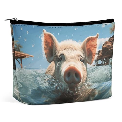 HJUQNGF Fox in The Woods Kosmetiktasche, tragbar, Kulturbeutel, großes Fassungsvermögen, Reise-Make-up-Tasche, Beauty-Make-up-Organizer für Shampoo, Conditioner, Pinsel-Set, Make-up-Zubehör von HJUQNGF