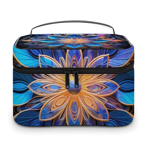 HJUQNGF Happy Mother Day Kosmetiktasche, tragbare Kulturtasche, große Kapazität, Reise-Make-up-Tasche, Beauty-Organizer für Shampoo-Conditioner-Pinsel-Set, Zubehör in voller Größe, Rechteckiges von HJUQNGF