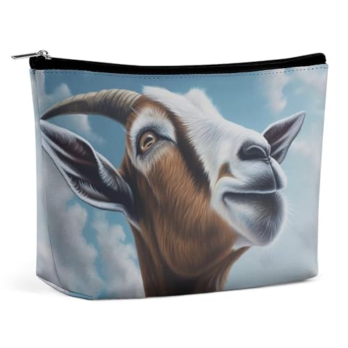 HJUQNGF Karaoke-Mikrofon-Kosmetiktasche, tragbare Kulturbeutel, große Kapazität, Reise-Make-up-Tasche, Beauty-Make-up-Organizer für Shampoo, Conditioner, Pinsel-Set, Make-up-Zubehör, Blauer von HJUQNGF