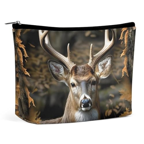 HJUQNGF Kosmetiktasche, Make-up-Muster, tragbar, Kulturbeutel, großes Fassungsvermögen, Reise-Make-up-Tasche, Beauty-Make-up-Organizer für Shampoo-Conditioner, Pinsel-Set, Make-up-Zubehör, Camouflage von HJUQNGF