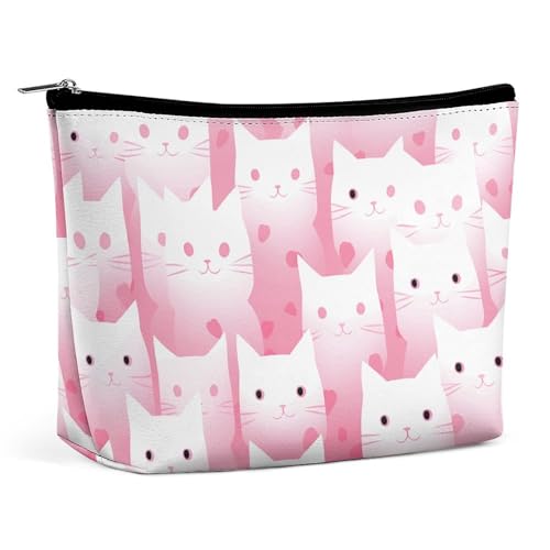 HJUQNGF Kosmetiktasche, tragbar, große Kapazität, Reise-Make-up-Tasche, Make-up-Organizer für Shampoo, Conditioner, Pinsel-Set, Make-up-Zubehör in voller Größe, Pfirsich und Dunkelbeige, von HJUQNGF