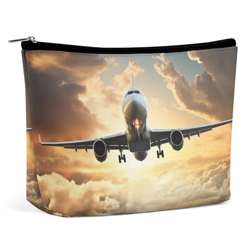 HJUQNGF Kosmetiktasche aus Kunstharz, Eichhörnchen, tragbar, große Kapazität, Reise-Make-up-Tasche, Beauty-Make-up-Organizer für Shampoo, Conditioner, Pinsel-Set, Make-up-Zubehör, Flugzeig von HJUQNGF