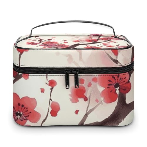 HJUQNGF Kosmetiktasche in Regenbogenfarben, tragbare Kulturbeutel, große Kapazität, Reise-Make-up-Tasche, Beauty-Organizer für Shampoo-Conditioner-Pinsel-Set in voller Größe, Japanisches von HJUQNGF