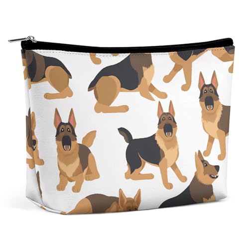 HJUQNGF Kosmetiktasche mit Regenbogen-Kaninchen-Motiv, tragbar, große Kapazität, Reise-Make-up-Tasche, Beauty-Make-up-Organizer für Shampoo, Conditioner, Pinsel-Set, Make-up-Zubehör, Deutscher von HJUQNGF