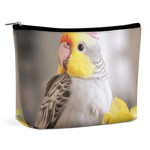 HJUQNGF Kosmetiktasche mit Schmetterlingsmotiv, tragbar, großes Fassungsvermögen, Reise-Make-up-Tasche, Make-up-Organizer für Shampoo-Conditioner, Pinsel-Set, Make-up-Zubehör, Niedlicher Nymphensitti von HJUQNGF