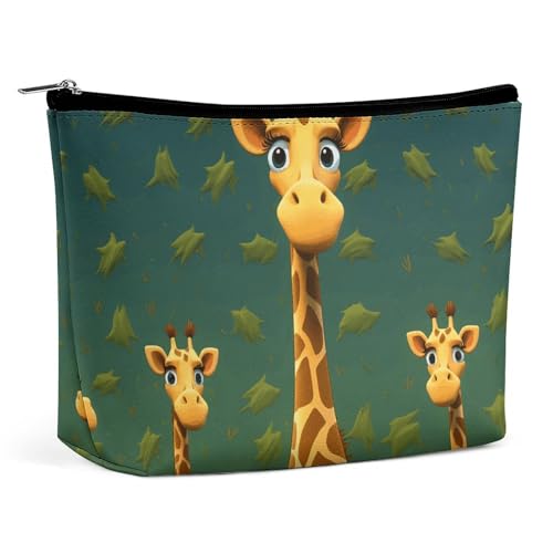 HJUQNGF Kosmetiktasche mit braunem Kaninchen, tragbare Kulturbeutel, große Kapazität, Reise-Make-up-Tasche, Beauty-Make-up-Organizer für Shampoo, Conditioner, Pinsel-Set, Make-up-Zubehör von HJUQNGF