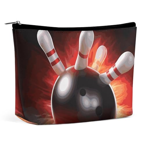 HJUQNGF Kosmetiktasche mit romantischer blauer Rose, tragbare Kulturbeutel, große Kapazität, Reise-Make-up-Tasche, Beauty-Make-up-Organizer für Shampoo, Conditioner, Pinsel-Set, Make-up-Zubehör von HJUQNGF