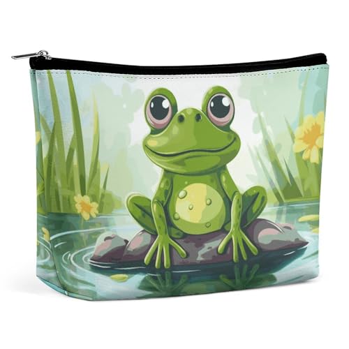 HJUQNGF Kosmetiktasche mit romantischer blauer Rose, tragbare Kulturbeutel, große Kapazität, Reise-Make-up-Tasche, Beauty-Make-up-Organizer für Shampoo, Conditioner, Pinsel-Set, Make-up-Zubehör von HJUQNGF