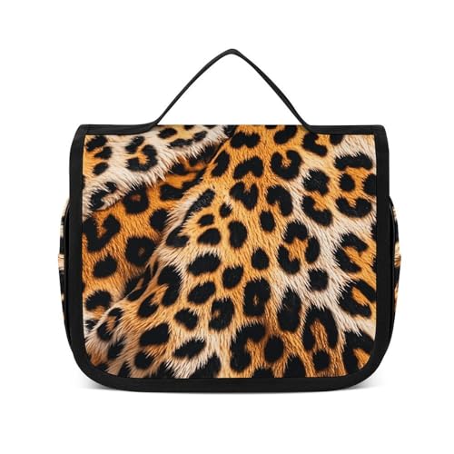 HJUQNGF Kulturbeutel für Damen, Reise-Kosmetiktasche, Leopardenmuster, große Make-up-Tasche, zum Aufhängen, Kosmetik-Organizer für Toilettenartikel, Zubehör, 3-in-1-Behälter, weiß, 22,5 x 18,5 cm, HJUQNGF Kulturbeutel für Damen, Reise-Kosmetiktasche, Leopardenmuster, große Make-up-Tasche, zum Aufhängen, Kosmetik-Organizer für Toilettenartikel, Zubehör, 3-in-1-Behälter, weiß, 22,5 x 18,5 cm, von HJUQNGF