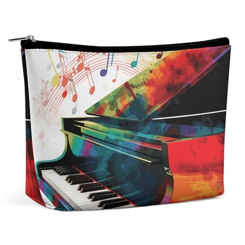 HJUQNGF Moderne Kosmetiktasche mit Katzenmotiv, tragbare Kulturbeutel, großes Fassungsvermögen, Reise-Make-up-Tasche, Beauty-Make-up-Organizer für Shampoo, Conditioner, Pinsel-Set, Make-up-Zubehör von HJUQNGF