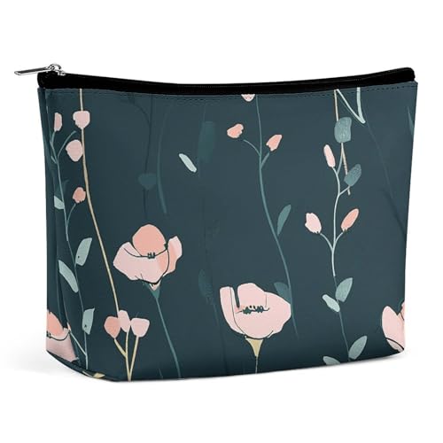 HJUQNGF The Fish Are Swimming Around Kosmetiktasche, tragbare Kulturbeutel, große Kapazität, Reise-Make-up-Tasche, Beauty-Make-up-Organizer für Shampoo, Conditioner, Pinsel-Set, Make-up-Zubehör, von HJUQNGF