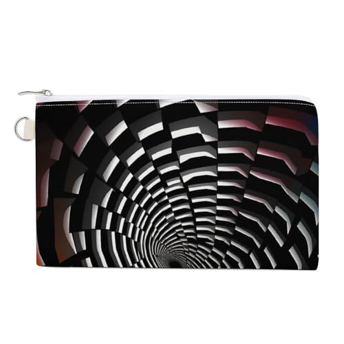 Münzgeldbörse aus Segeltuch, dunkle und helle Farben, kleine Geldbörsen für Damen, schmale Geldbörse mit Reißverschluss, Schlüsselanhänger, niedliches Kleingeld, kleine Reißverschlusstasche, Visuelle von HJUQNGF