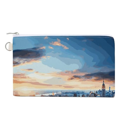 Münzgeldbörse aus Segeltuch für Weihnachten, Winter, Happy Scene, kleine Geldbörse für Frauen, schlanke Geldbörse mit Reißverschluss, Schlüsselanhänger, niedliches Kleingeld, kleine von HJUQNGF