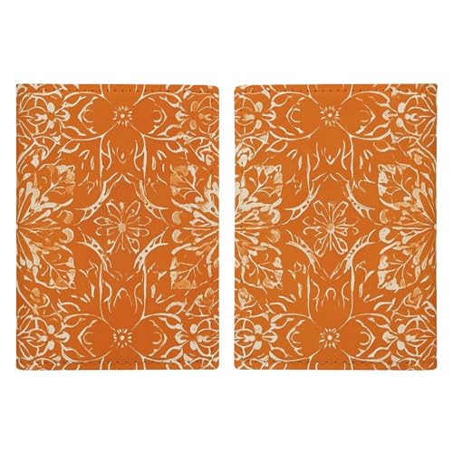 Reisepasshülle, Motiv: Wölfe, Wildtiere, Reisepasshülle, PU-Passhülle, schlankes Kartenetui für Damen und Herren, Lederhalter, Reisezubehör, Orange / gemustert, 20.3x13.8cm Reisepasshülle, Motiv: Wölfe, Wildtiere, Reisepasshülle, PU-Passhülle, schlankes Kartenetui für Damen und Herren, Lederhalter, Reisezubehör, Orange / gemustert, 20.3x13.8cm von HJUQNGF
