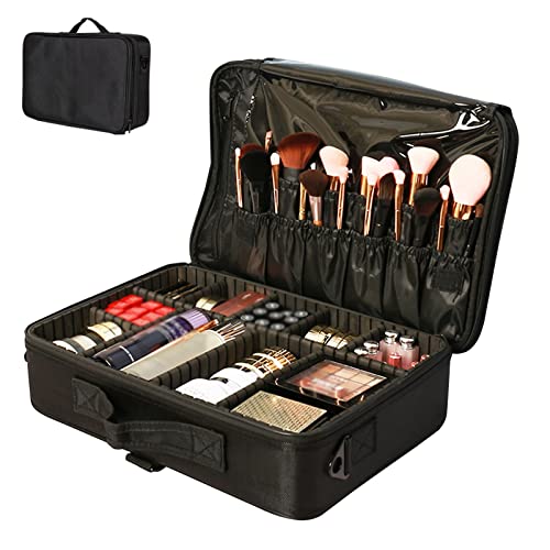 Kosmetiktasche Portable Reise Make Up Tasche,Kosmetiktasche Damen Kosmetikkoffer Tragbar Kosmetik Organizer Travel Schminktasche Mädchen Frauen Makeup Koffer Make Up Tasche， Material: Oxford-Stoff (C von HJXGQJM