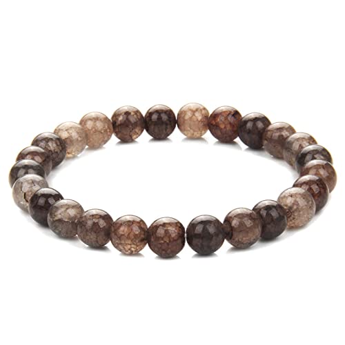 Edelstein Armband, Stein Armbänder Braun Achate Perlen Armbänder Chakra Armband Yoga Balance Freundschaftsarmband Schmuck Für Frauen Mädchen Jungen 21Cm Edelstein Armband, Stein Armbänder Braun Achate Perlen Armbänder Chakra Armband Yoga Balance Freundschaftsarmband Schmuck Für Frauen Mädchen Jungen 21Cm von HJYUK