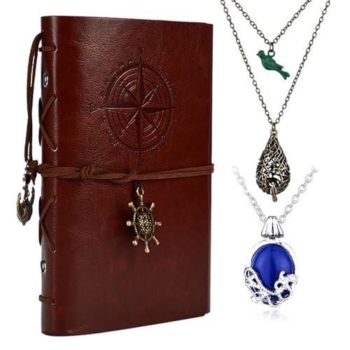 HJYZY Vampir Tageslicht Walking Katherine Cosplay Halskette für Dame Modeschmuck Accessoire Elena Tagebuch Notizbuch 3 Stück von HJYZY