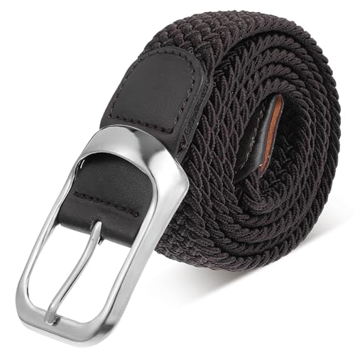 HJZHII 110cm Elastischer stretchgürtel herren,flechtgürtel herren,stoffgürtel Geflochtener Stretchgürtel Dehnbarer Gürte von HJZHII