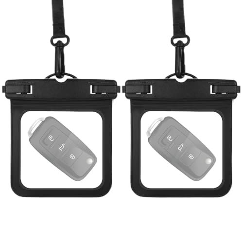 HJZHII 2 Stück Tasche Wasserdicht Für Schlüssel Tasche,wasserdichte Bauchtasche Wasserdicht Wasserdichter Beutel Autoschlüssel Fob Fall Schwimmende Schlüssel Halter Tasche Kleine Tasche Dry Bag von HJZHII