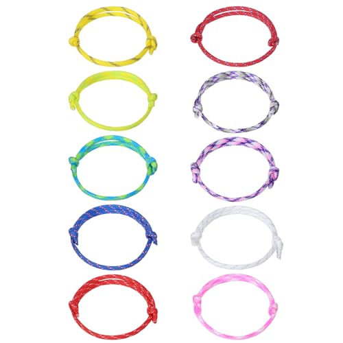 HJZHII 20 Stück Nautische Geflochtene Seilarmbänder, Bunt Marine Seil Schnur Segeltau Surf Armband Verstellbare Gewebte Schnurarmbänder, Handgefertigte Seilschnur Freundschaftsarmbänder von HJZHII