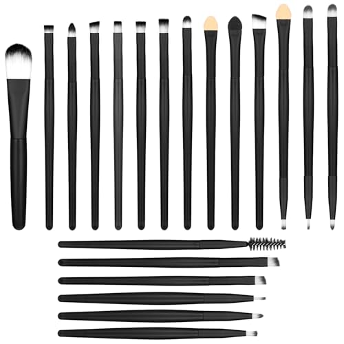 HJZHII 20 Stück Pinselset Makeup,Schminkpinsel Set,Pinsel Set Schmink Make Up Makeup Brush Makelloser Puderpinsel Beauty Cosmetic Foundation Blusher Lidschatten Misch Concealer Highlight Pinsel von HJZHII