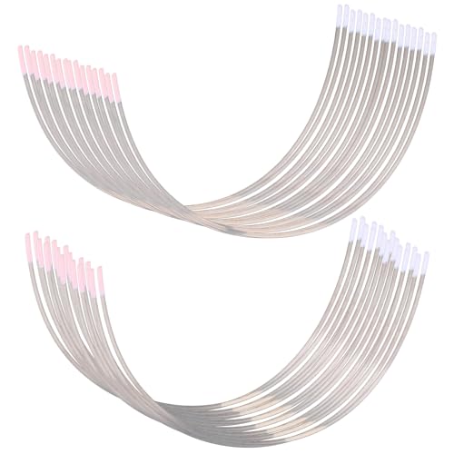 HJZHII 24 Paar BH Bügel, 2 Größen Stainless Steel Bra Replacement Damen Metall BH Ersatzbügel, C Cup D Cup Zubehör von HJZHII