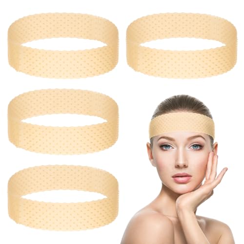 HJZHII 4 Stück Perücken Griffband, Silikon Perückengriffband Elastisches Perückenstirnband Verstellbarer Halter Rutschfest für sicheren Halt von Perücken Haarstyling Sport Yoga Frauen Männer von HJZHII