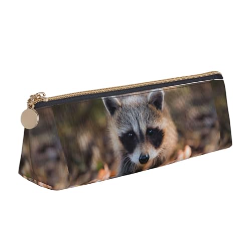 HKHLHLH Federmäppchen für Jungen und Mädchen, Motiv: Jungen-Waschbär, multifunktional, für Schule, Arbeit, Reisen, weiß, Einheitsgröße, Taschen-Organizer von HKHLHLH