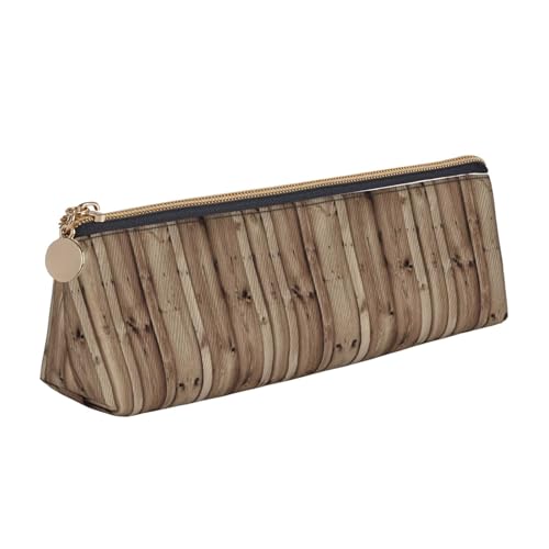 HKHLHLH Federmäppchen mit Holzmaserung für Jungen und Mädchen, multifunktional, Stiftebox für Schule, Arbeit, Reisen, weiß, Einheitsgröße, Taschen-Organizer von HKHLHLH