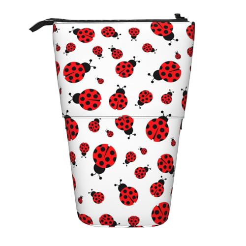 HKHLHLH Ladybug Federmäppchen, Stehender Stifthalter, Teleskop-Tasche, Pop-Up-Kosmetiktasche, für Mädchen, Jungen, Studenten, Schwarz , Einheitsgröße, Taschen-Organizer HKHLHLH Ladybug Federmäppchen, Stehender Stifthalter, Teleskop-Tasche, Pop-Up-Kosmetiktasche, für Mädchen, Jungen, Studenten, Schwarz , Einheitsgröße, Taschen-Organizer von HKHLHLH