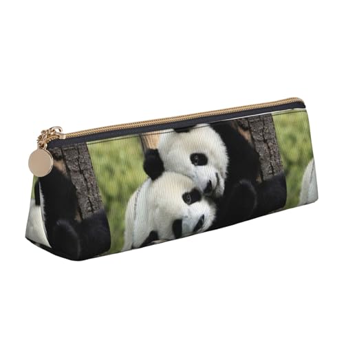 HKHLHLH Lovely Pandas Federmäppchen für Jungen und Mädchen, multifunktionales Federmäppchen für Schule, Arbeit, Reisen, weiß, Einheitsgröße, Taschen-Organizer von HKHLHLH