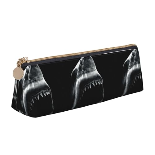 HKHLHLH Shark1 Federmäppchen für Jungen und Mädchen, multifunktionales Federmäppchen für Schule, Arbeit, Reisen, weiß, Einheitsgröße, Taschen-Organizer von HKHLHLH