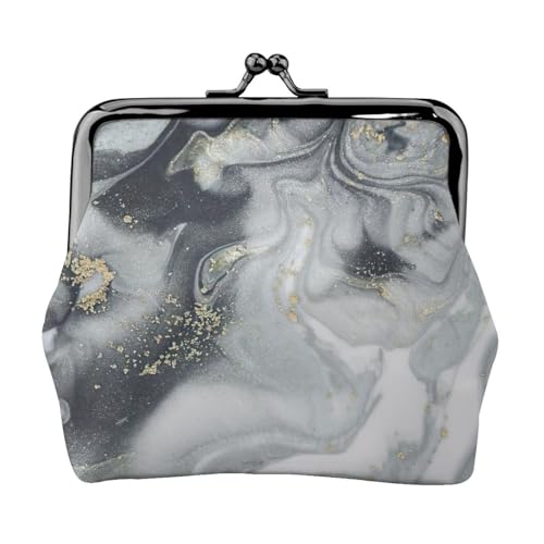Orientalischer Marmorsteindruck, leichte Münzbörse, minimalistische Geldbörse für Kaffeelaufen und lokale Ausflüge, Schwarz , Einheitsgröße, Münztasche von HKHLHLH