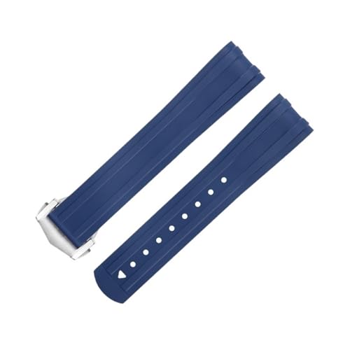 HKIDKK 20 mm breites FKM-Ersatzarmband aus Fluorkautschuk, gebogenes Ende für Omega Seamaster 300 Tauchen, Edelstahl, Faltschließe, Ersatzarmbänder, 20 mm, Achat HKIDKK 20 mm breites FKM-Ersatzarmband aus Fluorkautschuk, gebogenes Ende für Omega Seamaster 300 Tauchen, Edelstahl, Faltschließe, Ersatzarmbänder, 20 mm, Achat von HKIDKK