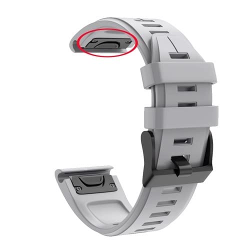 HKIDKK 22 x 26 mm Silikon-Smart-Armband für Garmin Fenix 7 7X 6 6X Pro 5 5X Plus 3HR Enduro Tactix 7 Pro Schnellverschluss-Armbänder, 26mm Fenix 3 HR D2, Achat von HKIDKK