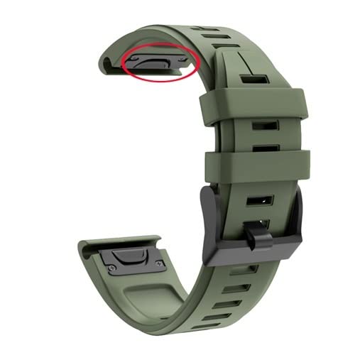 HKIDKK 22 x 26 mm Silikon-Smart-Armband für Garmin Fenix 7 7X 6 6X Pro 5 5X Plus 3HR Enduro Tactix 7 Pro Schnellverschluss-Armbänder, FOR Tactix 7 Pro, Achat von HKIDKK
