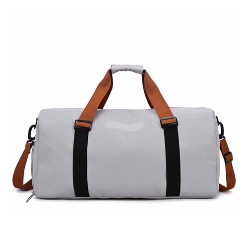 HKIDKK Fitness-Tasche, fixierbar, Yogamatte, Sporttasche, Outdoor, Wandern, Camping, Handtasche, großes Gepäck, tragbare Reisetasche für Damen und Herren, grau, Einheitsgröße HKIDKK Fitness-Tasche, fixierbar, Yogamatte, Sporttasche, Outdoor, Wandern, Camping, Handtasche, großes Gepäck, tragbare Reisetasche für Damen und Herren, grau, Einheitsgröße von HKIDKK