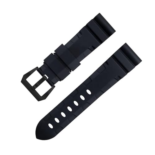 HKIDKK Panerai Uhrenarmband, Zubehör für PAM1392/0682-Serie, 22 mm, 24 mm, Fluorkautschuk, weiches FKM-Gummi-Uhrenarmband, 42/44 mm Zifferblatt, 22 mm von HKIDKK