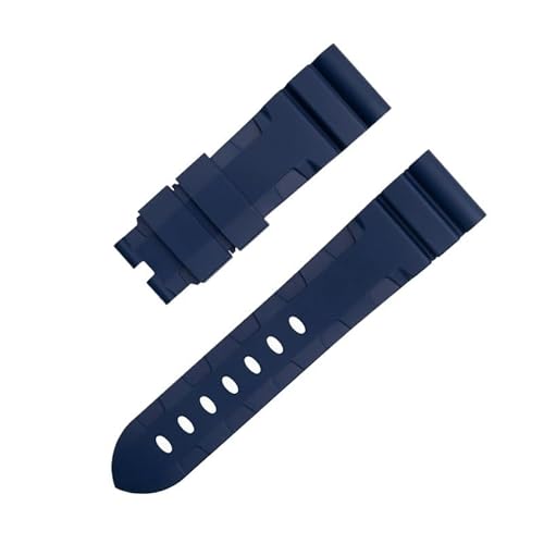 HKIDKK Panerai Uhrenarmband, Zubehör für PAM1392/0682-Serie, 22 mm, 24 mm, Fluorkautschuk, weiches FKM-Gummi-Uhrenarmband, 42/44 mm Zifferblatt, 22 mm von HKIDKK