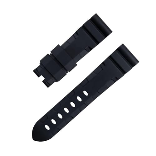 HKIDKK Panerai Uhrenarmband, Zubehör für PAM1392/0682-Serie, 22 mm, 24 mm, Fluorkautschuk, weiches FKM-Gummi-Uhrenarmband, 42/44 mm Zifferblatt, 24 mm von HKIDKK