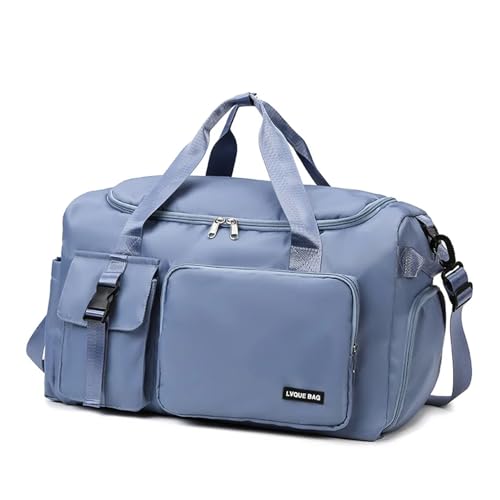 HKIDKK Sporttasche, Reisetasche, trockene und nasse Handtasche für Damen, Schwimmen, Schultertasche, Crossbody, Fitness, Outdoor, Reisetasche, Wochenendtasche, blau, Einheitsgröße HKIDKK Sporttasche, Reisetasche, trockene und nasse Handtasche für Damen, Schwimmen, Schultertasche, Crossbody, Fitness, Outdoor, Reisetasche, Wochenendtasche, blau, Einheitsgröße von HKIDKK