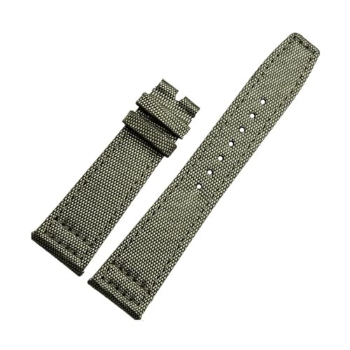 HKIDKK Uhrenarmbänder aus hochdichtem Nylon, 20 mm, für IWC-Piloten, Portugiesisch, Portofino, Nylon-Canvas-Uhrenarmbänder, Armbänder, 20 mm von HKIDKK
