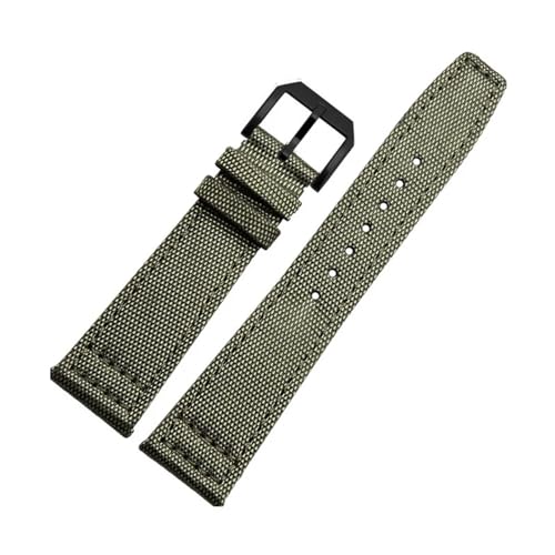 HKIDKK Uhrenarmbänder aus hochdichtem Nylon, 20 mm, für IWC-Piloten, Portugiesisch, Portofino, Nylon-Canvas-Uhrenarmbänder, Armbänder, 22 mm von HKIDKK