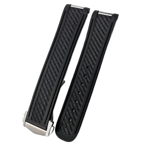 HKIDKK Uhrenarmband für Omega Seamaster Aqua Terra AT150, ultraleicht, 8900, Silikonkautschuk, Premium-Faltschnalle, 20 mm, 20 mm, Achat von HKIDKK