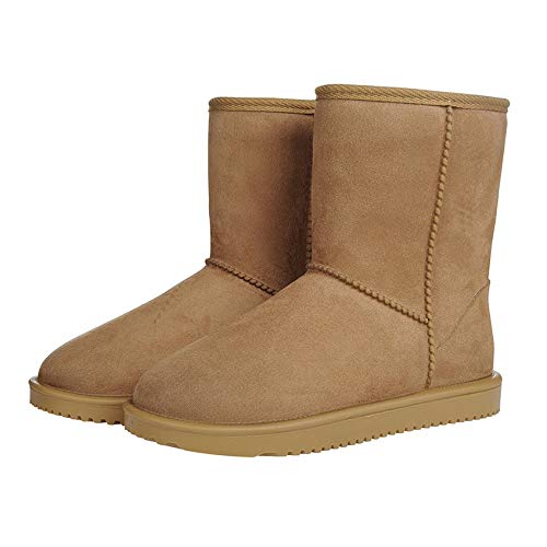 HKM 11126 Allwetterstiefel Davos, Wildlederoptik, Warmes Teddyfutter, Camel, 39 von HKM