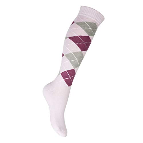 HKM Reitsocken -Lemmy-, Farbe:3929 pink/Taupe, Größe:43-46 von HKM