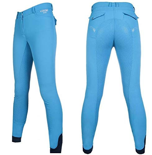 HKM Damen Reithose Silikon Vollbesatz Emma Azur 38 von HKM