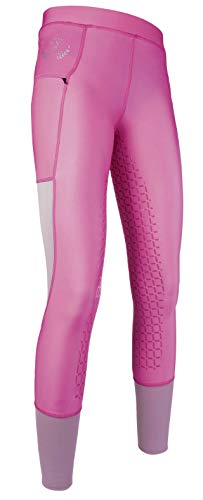 HKM Unisex-Erwachsene Reitleggings-Mesh-Silikon-Vollbesatz3900 pink44/46 Hose, 3900 pink, 44/46 von HKM